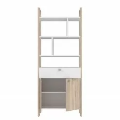 Fredriks Büroset Holvik (3-teilig) - Eiche Sonoma Dekor / Weiß -Buromobel Verkaufe 1000292005 211006 14100700196 DETAILS P000000001000292005