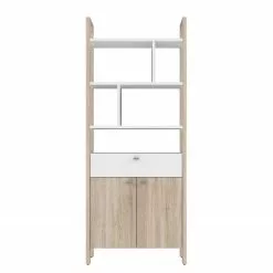 Fredriks Büroset Holvik (4-teilig) - Eiche Sonoma Dekor / Weiß -Buromobel Verkaufe 1000292006 211006 14100800219 DETAILS P000000001000292006