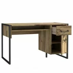 Ars manufacti Büroset Voru (3-teilig) - Eiche Stirling Dekor / Dunkelgrau -Buromobel Verkaufe 1000292007 211006 14100800194 DETAILS P000000001000292007