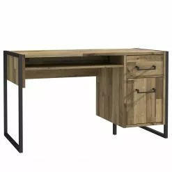 Ars manufacti Büroset Voru (3-teilig) - Eiche Stirling Dekor / Dunkelgrau -Buromobel Verkaufe 1000292007 211006 14100800205 DETAILS P000000001000292007