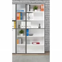 Fredriks Büroset Kendrick I (7-teilig) - Weiß / Grau -Buromobel Verkaufe 1000292008 211006 14100900160 MOOD DETAILS P000000001000292008 mood