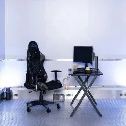 Fredriks LED Gaming Tisch Evinston - Schwarz -Buromobel Verkaufe 1000297637 211007 08054500060 MOOD DETAILS P000000001000297637 mood