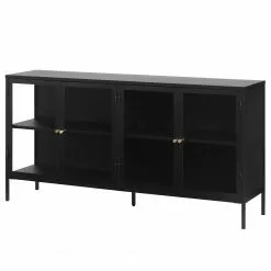 Loftscape Sideboard Angelus - Metall - Schwarz - Breite: 170 cm