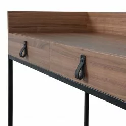 Fredriks Schreibtisch Boonton - Echtholz furniert / Metall - Walnuss / Schwarz -Buromobel Verkaufe 1000299499 211011 084543000105 DETAILS P000000001000299499