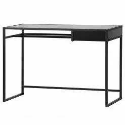 Fredriks Schreibtisch Terra - Stahl - Schwarz