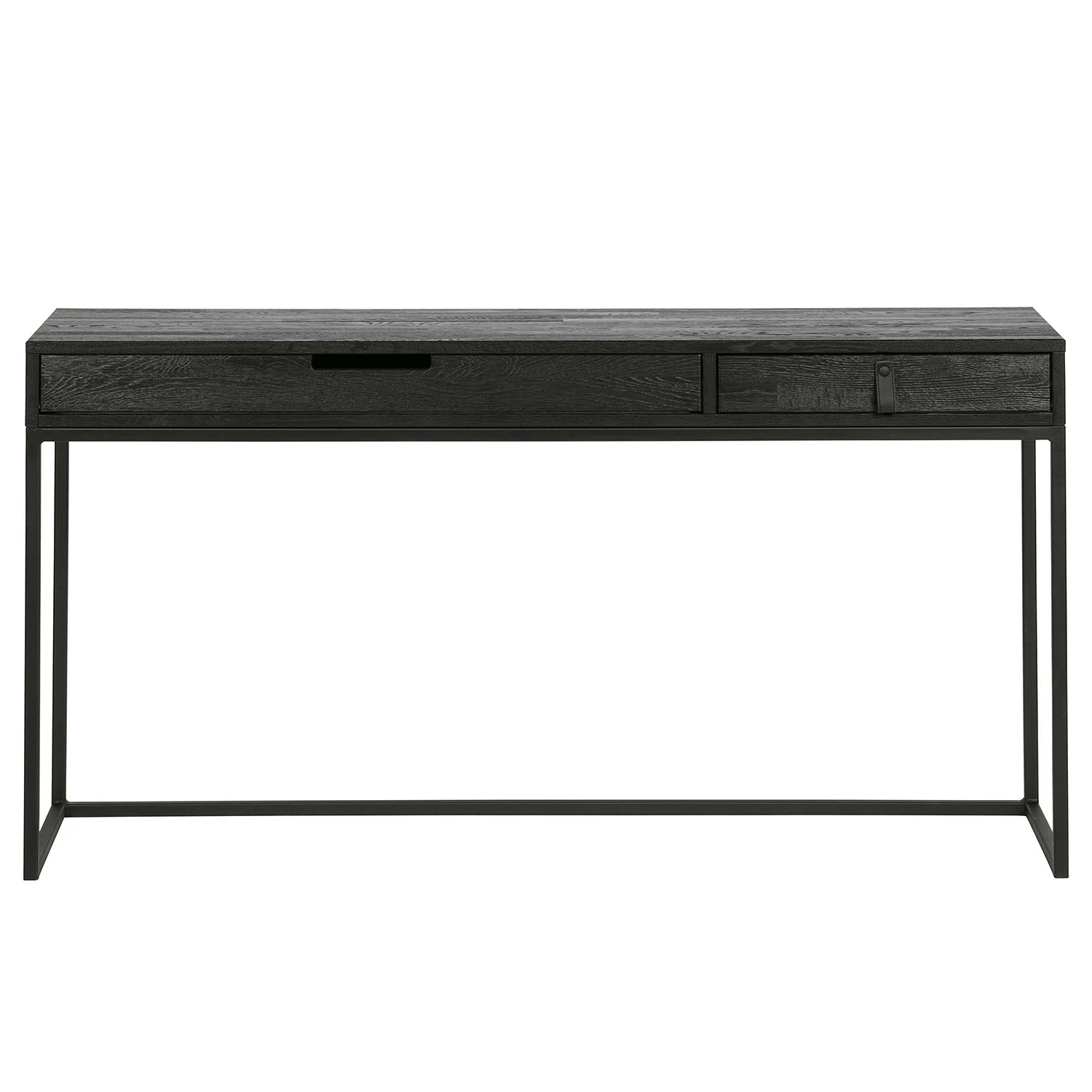 Fredriks Schreibtisch Sion - Esche massiv / Metall - Schwarz 5 Fredriks Schreibtisch Sion - Esche massiv / Metall - Schwarz – Bild 3