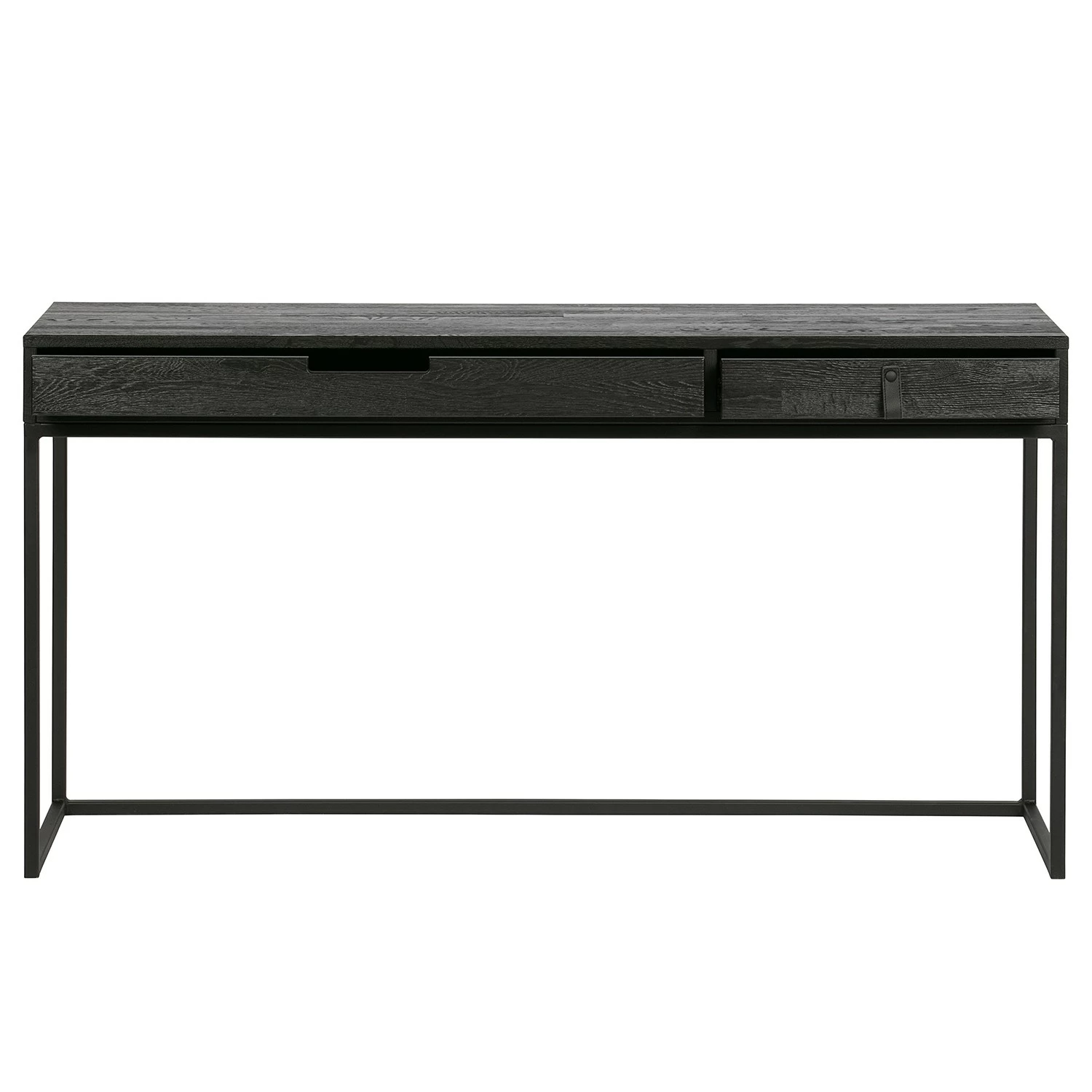 Fredriks Schreibtisch Sion - Esche massiv / Metall - Schwarz 6 Fredriks Schreibtisch Sion - Esche massiv / Metall - Schwarz – Bild 4