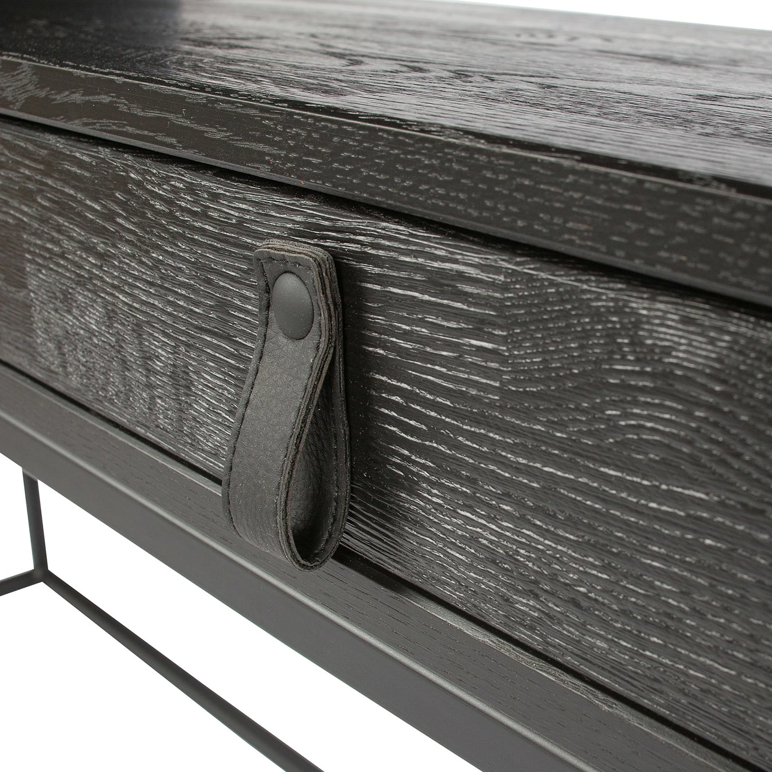 Fredriks Schreibtisch Sion - Esche massiv / Metall - Schwarz 7 Fredriks Schreibtisch Sion - Esche massiv / Metall - Schwarz – Bild 5