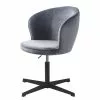 Red Living Bürodrehstuhl Cheia II - Samt / Eisen - Grau / Schwarz -Buromobel Verkaufe 1000303610 211117 16474000117 IMAGE P000000001000303610
