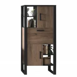 Red Living Regal Norddal II - Nussbaum Dekor / Schwarz -Buromobel Verkaufe 1000304808 211027 10494600099 DETAILS P000000001000304808