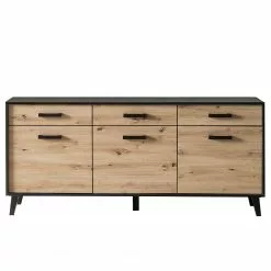 Norrwood Sideboard Argenteuil I - Eiche Artisan Dekor / Schwarz -Buromobel Verkaufe 1000304823 211027 10520200156 DETAILS P000000001000304823