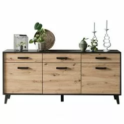 Norrwood Sideboard Argenteuil I - Eiche Artisan Dekor / Schwarz -Buromobel Verkaufe 1000304823 211027 10522200167 DETAILS P000000001000304823