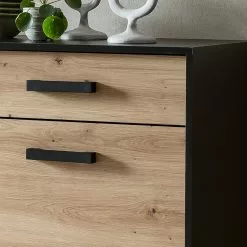 Norrwood Sideboard Argenteuil I - Eiche Artisan Dekor / Schwarz -Buromobel Verkaufe 1000304823 211027 10522300184 DETAILS P000000001000304823