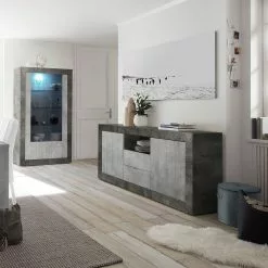 LC Spa Sideboard Urbino I - Hellgrau / Dunkelgrau -Buromobel Verkaufe 1000306556 211122 15085300051 MOOD DETAILS P000000001000306556 mood