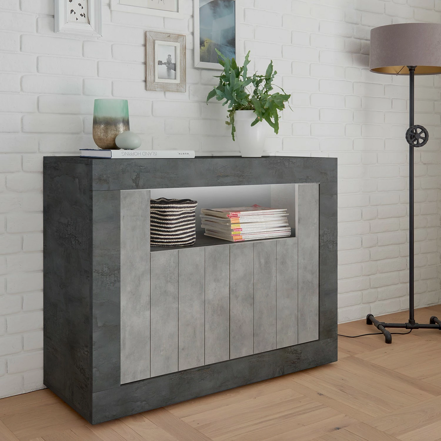 LC Spa Kommode Urbino - Hellgrau / Dunkelgrau 4 LC Spa Kommode Urbino - Hellgrau / Dunkelgrau – Bild 2