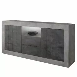 LC Spa Sideboard Urbino I - Anthrazit / Hellgrau