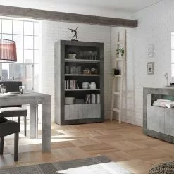 LC Spa Regal Urbino - Hellgrau / Dunkelgrau -Buromobel Verkaufe 1000306563 211122 150851000045 DETAILS P000000001000306563