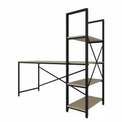 Red Living Schreibtisch-Kombination Living - Eiche Dekor / Schwarz -Buromobel Verkaufe 1000306594 211115 135034000127 DETAILS P000000001000306594