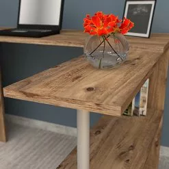 Loftscape Schreibtisch Lasse - Asteiche Dekor -Buromobel Verkaufe 1000306622 211115 13521300277 DETAILS P000000001000306622