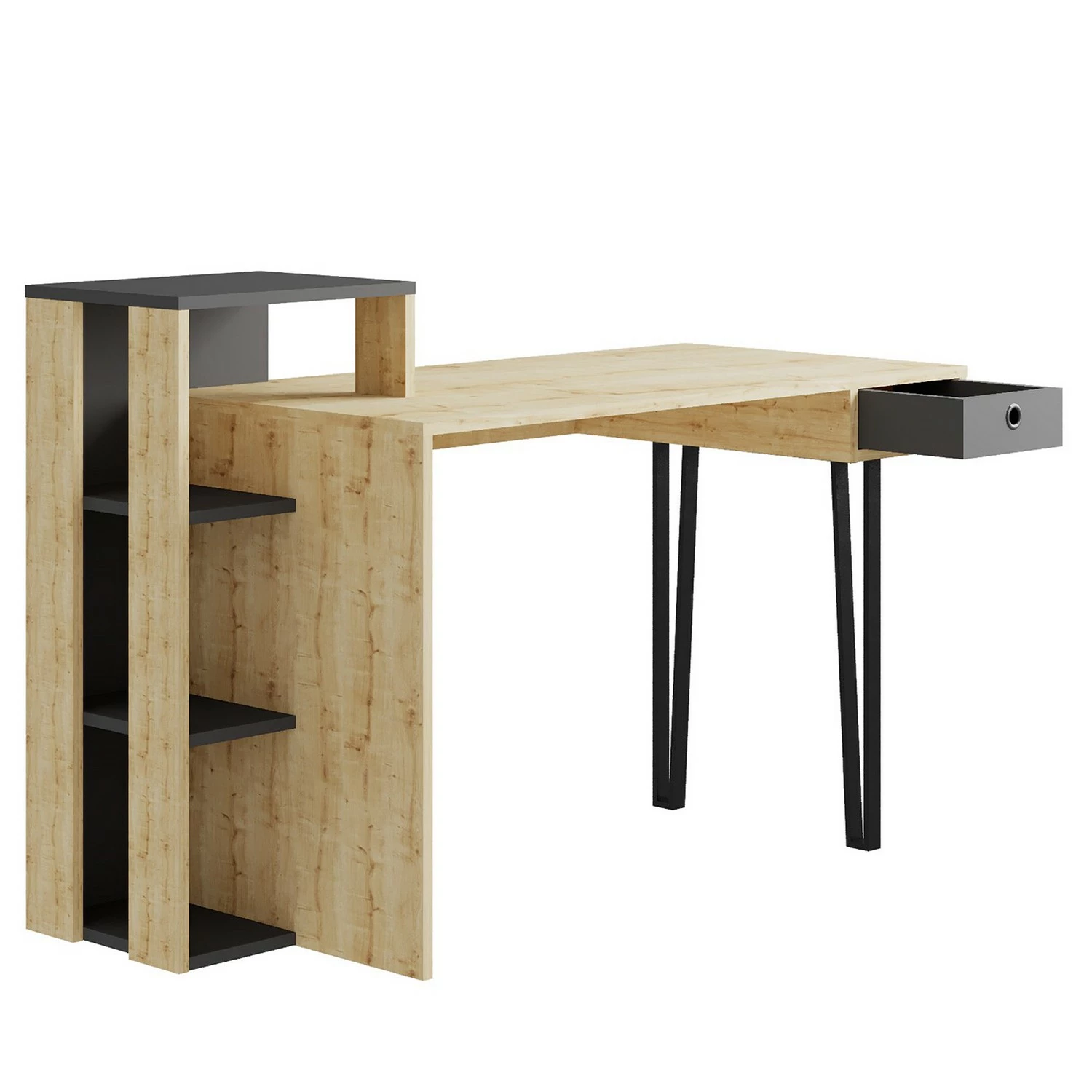 Loftscape Schreibtisch Lerik - Eiche Dekor 5 Loftscape Schreibtisch Lerik - Eiche Dekor – Bild 3