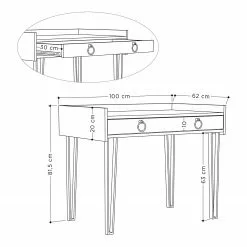 Red Living Schreibtisch Leona - Vintage Sand -Buromobel Verkaufe 1000306646 211115 13542400927 SKETCH DETAILS P000000001000306646 sketch