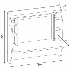 Loftscape Wandschreibtisch Jenner - Weiß -Buromobel Verkaufe 1000306649 211115 13541300913 SKETCH DETAILS P000000001000306649 sketch