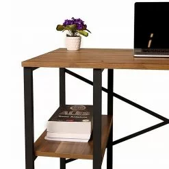 Red Living Schreibtisch Joanna - Kiefer Dekor / Schwarz -Buromobel Verkaufe 1000306650 211115 13540800437 DETAILS P000000001000306650