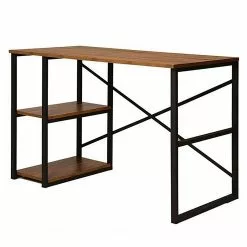 Red Living Schreibtisch Joanna - Kiefer Dekor / Schwarz