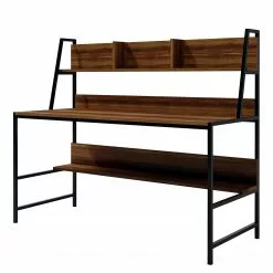 Red Living Schreibtisch Clomeo - Walnuss Dekor