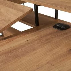 Red Living Schreibtisch Liroi - Kiefer Dekor / Schwarz -Buromobel Verkaufe 1000306672 211115 13552500545 DETAILS P000000001000306672