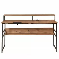 Red Living Schreibtisch Liroi - Kiefer Dekor / Schwarz -Buromobel Verkaufe 1000306672 211115 13565600670 DETAILS P000000001000306672