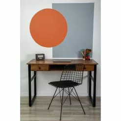 Red Living Schreibtisch Jerrold - Kiefer massiv / Aluminium - Kiefer Braun / Schwarz -Buromobel Verkaufe 1000306712 211115 13575400739 MOOD DETAILS P000000001000306712 mood