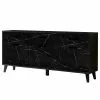 Jack & Alice Sideboard Fintel I - Marmor Schwarz Dekor / Schwarz -Buromobel Verkaufe 1000307050 211110 08234400053 IMAGE P000000001000307050