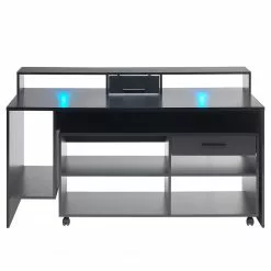 Fredriks Schreibtisch-Kombination Halling - (LED-Beleuchtung) - Schwarz -Buromobel Verkaufe 1000307854 211123 172651000038 DETAILS P000000001000307854