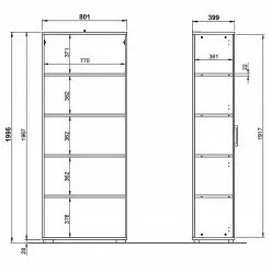 Germania Aktenschrank GW-Profi 2.0 III - Eiche Grandson Dekor / Graphit -Buromobel Verkaufe 1000307864 211109 161638000546 SKETCH DETAILS P000000001000307864 sketch