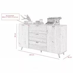Ars Natura Sideboard Dorchester - Eiche Artisan Dekor -Buromobel Verkaufe 1000309601 211118 065836000529 SKETCH DETAILS P000000001000309601 sketch