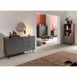 Loftscape Regal Sirkka I - Grau / Walnuss Dekor -Buromobel Verkaufe 1000310535 211125 111835000110 MOOD DETAILS P000000001000310535 mood