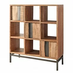 Ars manufacti Büroset Domme (4-teilig) - Akazie massiv / Eisen - Akazie / Anthrazit -Buromobel Verkaufe 1000310605 211117 16461300060 DETAILS P000000001000310605