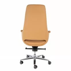 Fredriks Bürostuhl Zore - Kunstleder / Metall - Cognac / Aluminium -Buromobel Verkaufe 1000310651 220826 034 DETAILS P000000001000310651