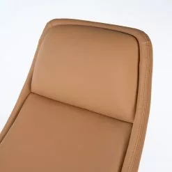 Fredriks Bürostuhl Zore - Kunstleder / Metall - Cognac / Aluminium -Buromobel Verkaufe 1000310651 220826 035 DETAILS P000000001000310651
