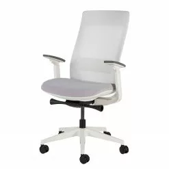 Fredriks Bürostuhl Ross - Hellgrau / Weiß