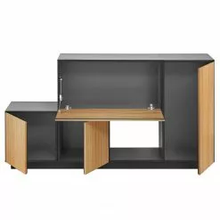 Now! by hülsta Sideboard now to go colour I - Natureiche / Diamantgrau -Buromobel Verkaufe 1000311297 211201 14490600555 DETAILS P000000001000311297