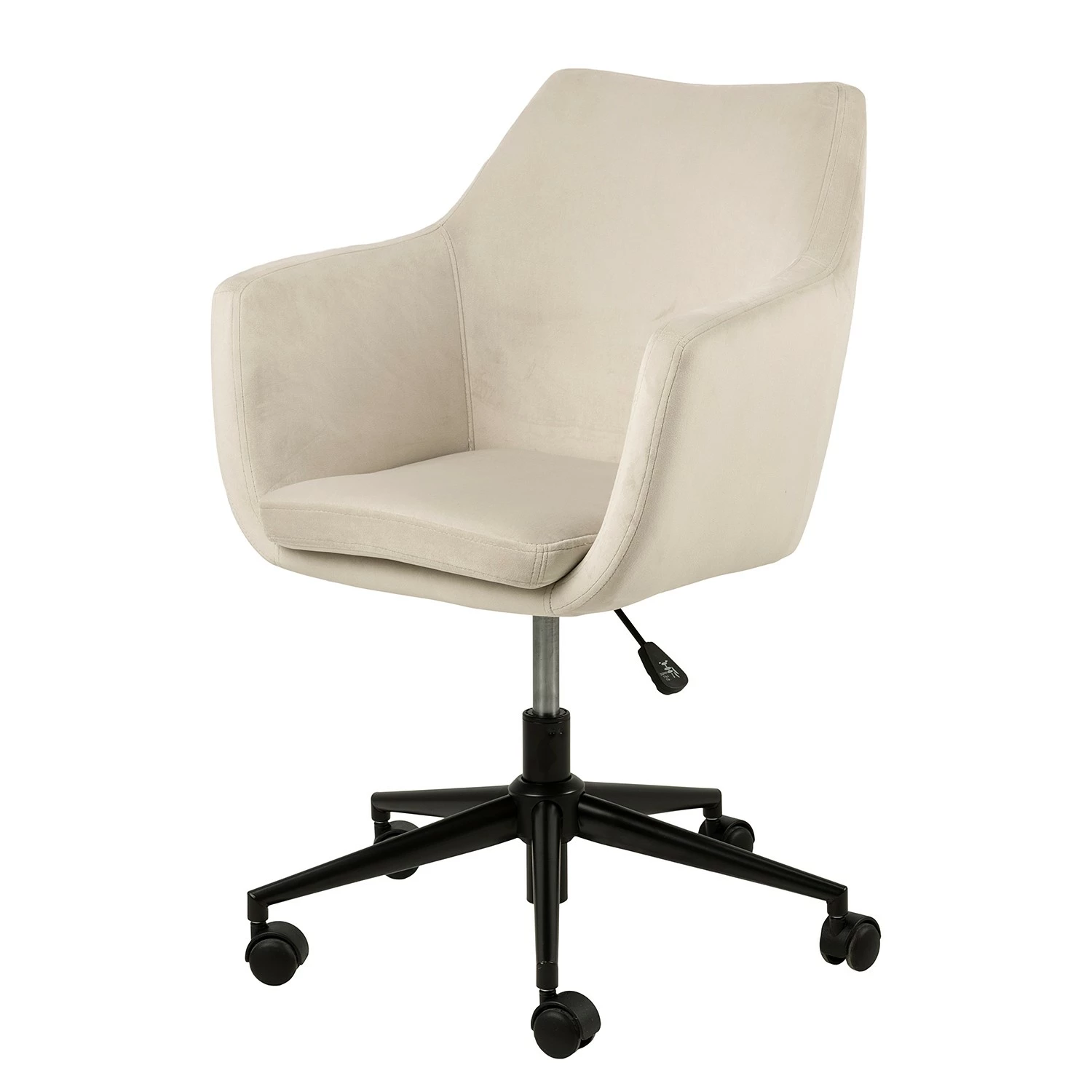 Mørteens Bürodrehstuhl Nicholas III - Samt / Metall - Creme 3 Mørteens Bürodrehstuhl Nicholas III - Samt / Metall - Creme