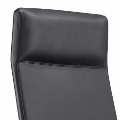 Fredriks Bürostuhl Mecco - Echtleder / Aluminium - Schwarz / Silber -Buromobel Verkaufe 1000312404 211130 13160400052 DETAILS P000000001000312404