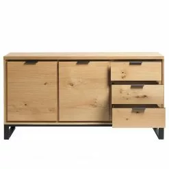 Loftscape Sideboard Limoges - Echtholzfurnier / Metall - Eiche / Schwarz -Buromobel Verkaufe 1000319435 220107 101929000121 DETAILS P000000001000319435