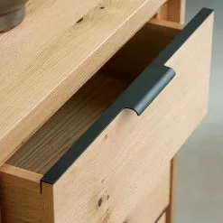 Loftscape Sideboard Limoges - Echtholzfurnier / Metall - Eiche / Schwarz -Buromobel Verkaufe 1000319435 220107 101929000125 DETAILS P000000001000319435