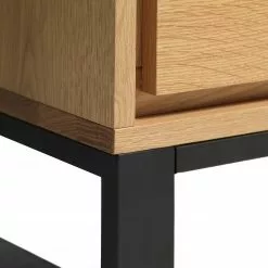 Loftscape Sideboard Limoges - Echtholzfurnier / Metall - Eiche / Schwarz -Buromobel Verkaufe 1000319435 220107 101929000127 DETAILS P000000001000319435