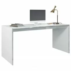 Trendteam Schreibtisch Infinity - Hochglanz Grau / Chrom -Buromobel Verkaufe 1000325230 220118 142758000040 DETAILS P000000001000325230