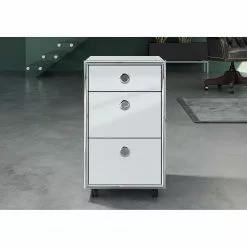 Trendteam Rollcontainer Infinity - Hochglanz Weiß / Chrom -Buromobel Verkaufe 1000325231 220118 14275900034 MOOD DETAILS P000000001000325231 mood