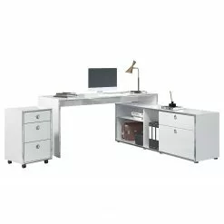 Trendteam Rollcontainer Infinity - Hochglanz Weiß / Chrom -Buromobel Verkaufe 1000325231 220118 14275900046 DETAILS P000000001000325231